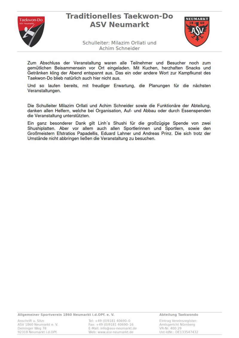 Lehrgang in Neumarkt (27/11/2021)