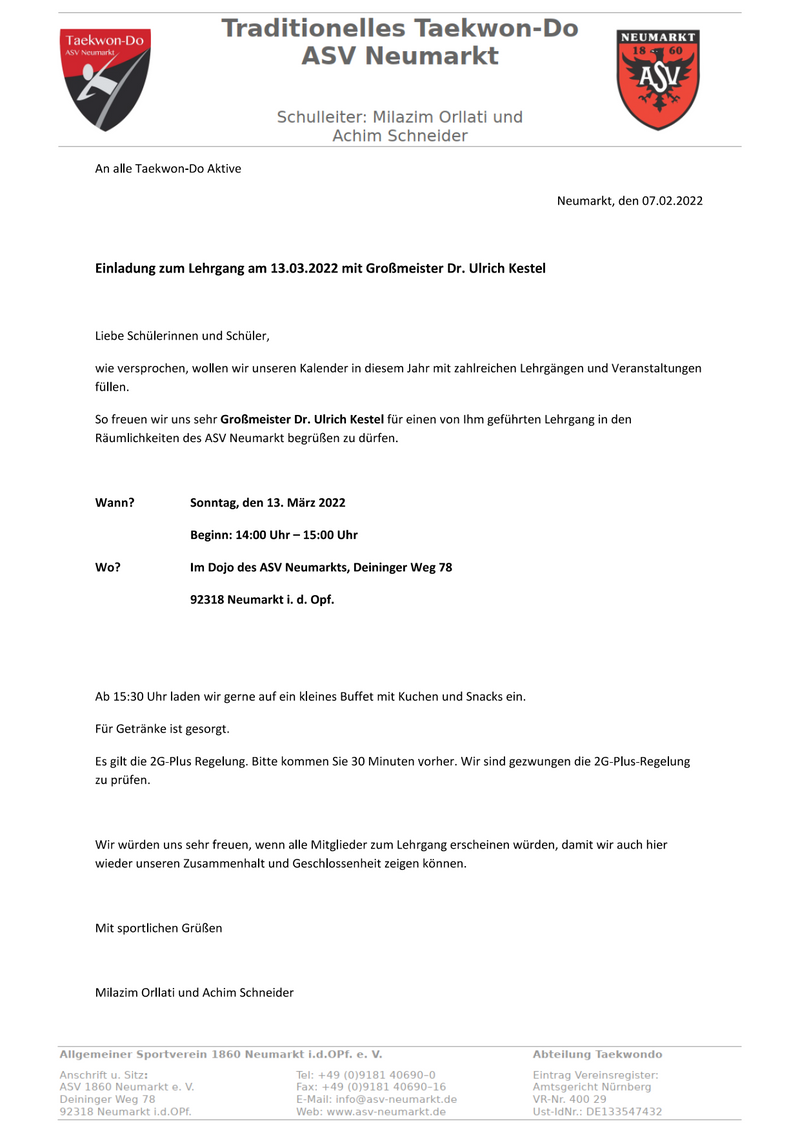 Einladung 13.03.2022